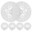 6 Pcs/2 Sets Mother'S Day Cookie Stencil Baking Template 9