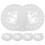 6 Pcs/2 Sets Mother'S Day Cookie Stencil Baking Template 6