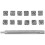 1Set Durable Silver Leather Stamp Tools Metal Craft Kit for DIY Use 4