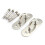 2Pcs Silver Stainless Steel U Shaped Ceiling Mount Hooks Durable 7