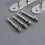 2Pcs Silver Stainless Steel U Shaped Ceiling Mount Hooks Durable 11