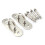 2Pcs Silver Stainless Steel U Shaped Ceiling Mount Hooks Durable 10