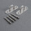 2Pcs Silver Stainless Steel U Shaped Ceiling Mount Hooks Durable 8