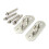 2Pcs Silver Stainless Steel U Shaped Ceiling Mount Hooks Durable 9