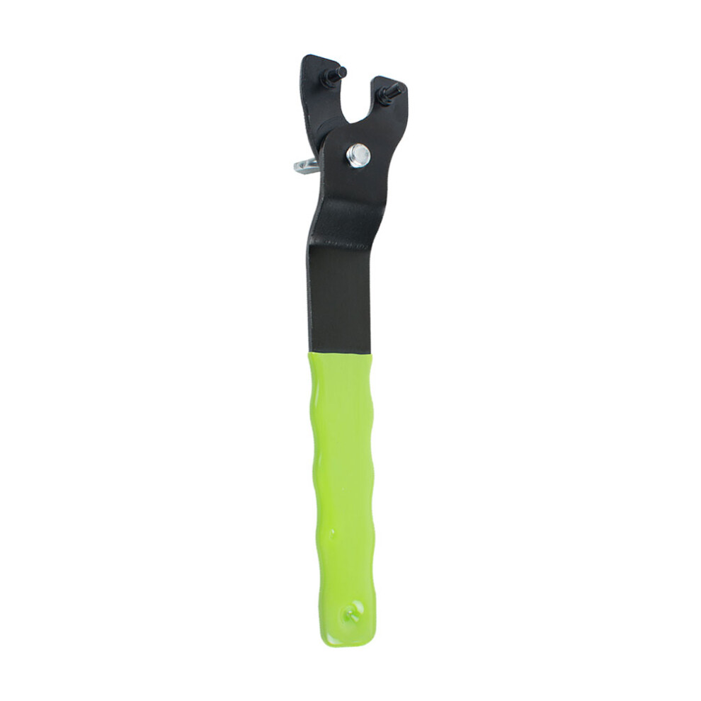 2Pcs Angle Mill Wrench Pin Spanner Adjustable Green Durable Handle 013609881161