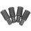 4Pcs Multipurpose Aluminum Mop Handle End Tips Silver Replacement Kit 9