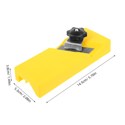Yellow Woodworking Chamfer Edge Banding Tool Compact Durable 1