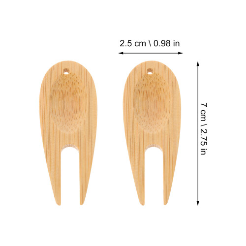 10Pcs Multi-Functional Bamboo Golfs Lawn Repair Fork Sports Tool 1