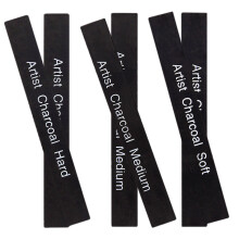 6Pcs Durable Compressed Charcoal Sticks Black for Drawing and Painting