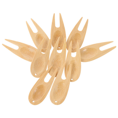 10Pcs Multi-Functional Bamboo Golfs Lawn Repair Fork Sports Tool 2