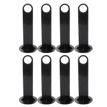 8Pcs Portable Soccer Cone Storage Racks Black PP Disc Cone Holders