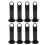 8Pcs Portable Soccer Cone Storage Racks Black PP Disc Cone Holders 1