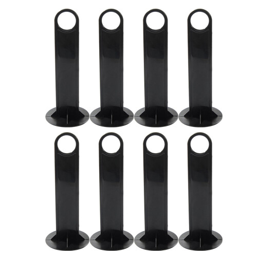 8Pcs Portable Soccer Cone Storage Racks Black PP Disc Cone Holders