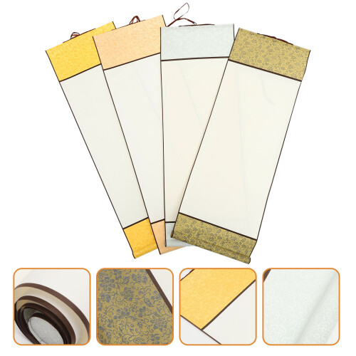4pcs Blank Scroll Paper For Calligraphy And Chinese Painting 2