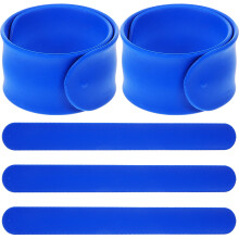 5pcs silicone slap bracelets for kids party favors