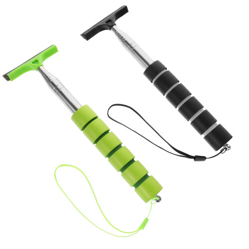 2 Pcs Telescopic Wipers Side Mirror Squeegee Auto Car Automotive 2