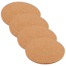 4Pcs Cork Plant Pot Pads Khaki Round Flowerpot Mats Protect Floors