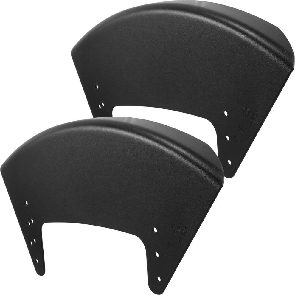 Happyyami Black 2Pcs Abs Wheelchair Sports Mudguard Side Guards For Protection