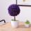 Artificial Purple Bonsai Plastic Flower Ball Decor 5