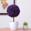 Artificial Purple Bonsai Plastic Flower Ball Decor 8