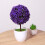 Artificial Purple Bonsai Plastic Flower Ball Decor 3