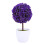Artificial Purple Bonsai Plastic Flower Ball Decor 9