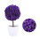 Artificial Purple Bonsai Plastic Flower Ball Decor 7