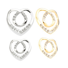 4Pcs Crystal Rhinestone Scarf Fasteners Elegant Alloy Clips for Ladies