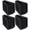 4Pièces Coussinet De Pied D'échelle En Caoutchouc Noir Durable 3