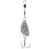 Crochet De Pêche Portable En Titane Argent Simple Et Résistant 4