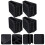 4Pièces Coussinet De Pied D'échelle En Caoutchouc Noir Durable 2