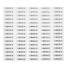 75Pcs Durable White Magnet Security Labels Anti-Theft for Supermarket
