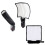 2Pcs Light Reflector Photography Flash Diffuser Multi Color Durable 1