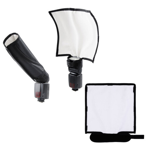 2Pcs Light Reflector Photography Flash Diffuser Multi Color Durable