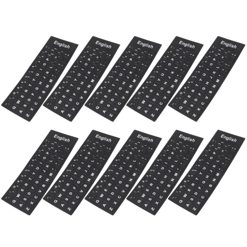2 Count Laptop Keyboard Sticker Universal English Computer Stickers