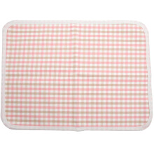 Pink Durable Ramee Fabric Dog Pee Pad Portable Waterproof Mat
