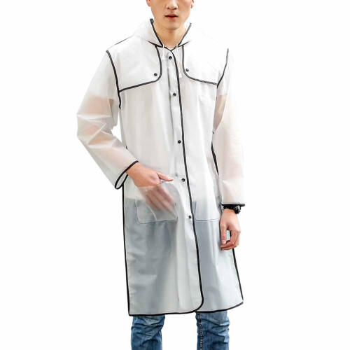 Outdoor Raincoat Black 1pack Eva For Camping