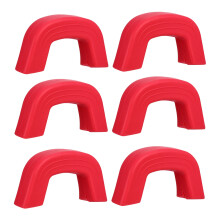 6St Siliconen Pannenhoesjes Antislip Hittebestendig Rood
