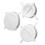 3Pcs White Plastic Dumpling Maker Set Hinged Dough Press Mold 1