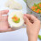 3Pcs White Plastic Dumpling Maker Set Hinged Dough Press Mold 6