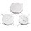 3Pcs White Plastic Dumpling Maker Set Hinged Dough Press Mold 3