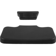 Backseat Motorcycle Trunk Cushion 27.70x17.70x1.50cm Black