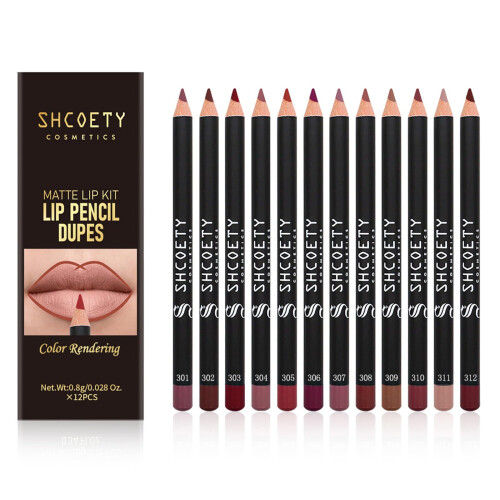 Long Lasting Lip Liner Pencil for Precise Lip Definition and Smooth Glide Application