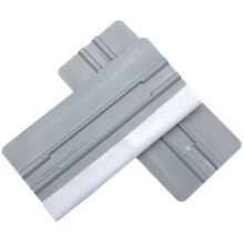 2pcs car window film scraper plastic squeegee tool grey