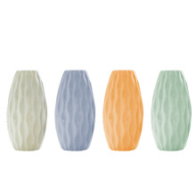 Ceramic Flower Vase Assorted Colors Stable Desktop Plant Bottle