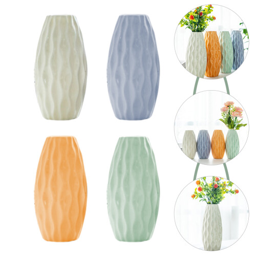 Ceramic Flower Vase Assorted Colors Stable Desktop Plant Bottle 1