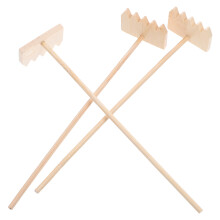3Pcs Lightweight Mini Bamboo Rakes Sand Tools for Tabletop Zen Garden