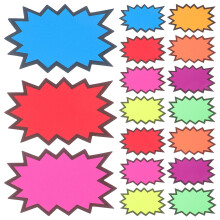 160 Pcs Explosive Sticker Price Tag 12.80x7.62x0.10cm