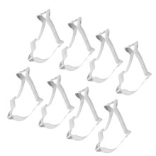 8 Pcs Cookies Mold Stainless Steel Fruit Dolphin Shape Baking