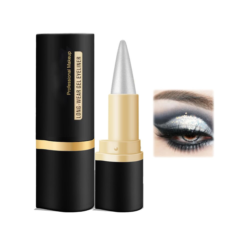 Black Waterproof Gel Eyeliner Pencil Natural Long Lasting Smudge Proof Precise Glide